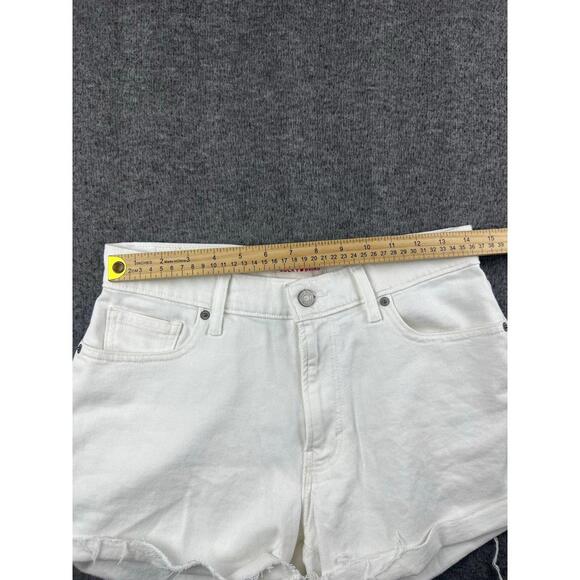Lucky Brand Womens Shorts Size 27 White Denim Casual - Picture 8 of 9